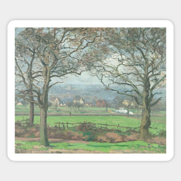 Near Sydenham Hill by Camille Pissarro Magnet by Classic Art Stall